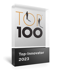 The Top 100 Innovator award sent to Rogers Germany for display