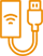 orange connected devices icon