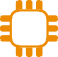 orange portable electronics icon