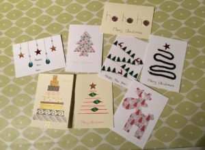Christmas cards made by Rogers’ employees’ children.