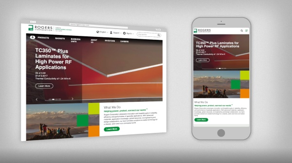 New Rogerscorp.com Mobile Optimized
